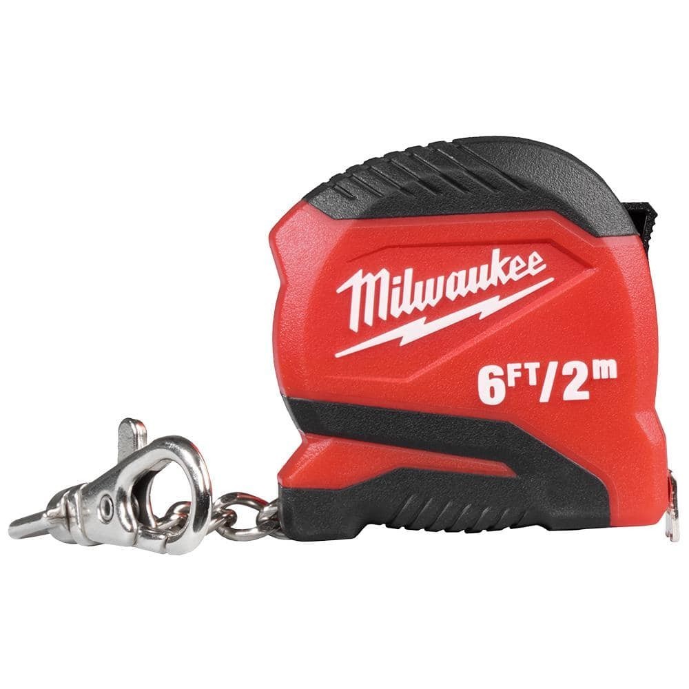 Milwaukee 6 ft Keychain Compact Tape Measure