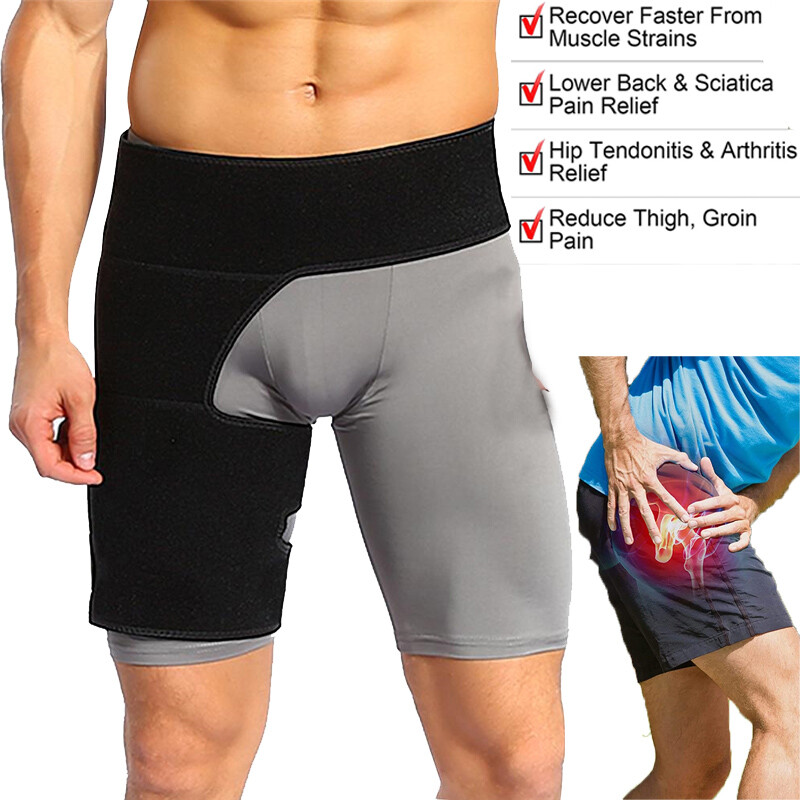 Copper Brace Compression Groin Thigh Sleeve Hip Support Wrap for Sciatic Nerve