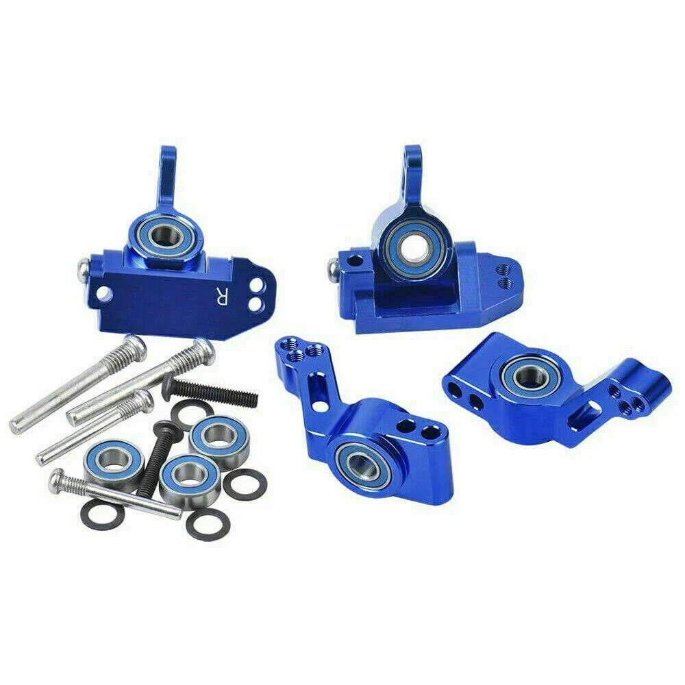 Front Caster Block Steering & Rear Stub Axle Carriers For 1/10 Traxxas Slash 2WD