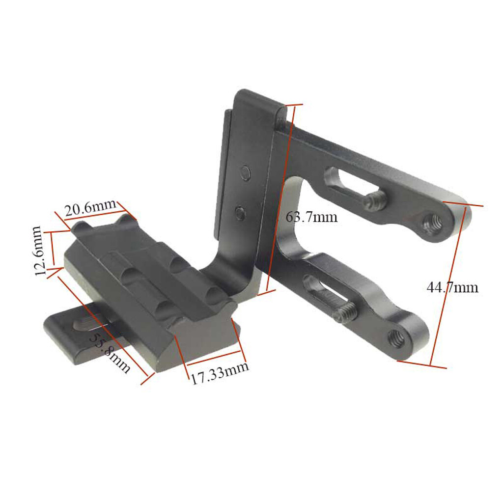 2pcs Archery Red Dot Laser Sight Scope Bracket Mount Holder Compound Bow Hunting
