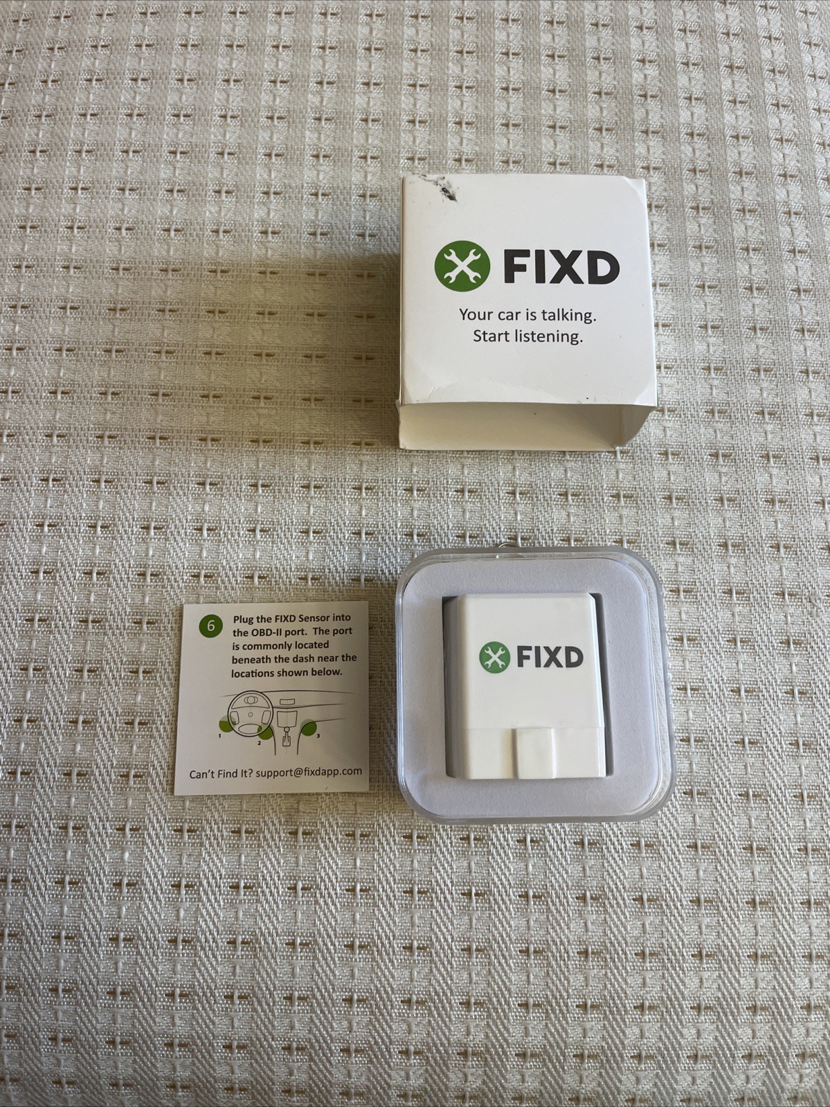 FIXD OBD-II ACTIVE CAR HEALTH MONITOR ENGINE CODE READER DIAGNOSTIC SCANNER