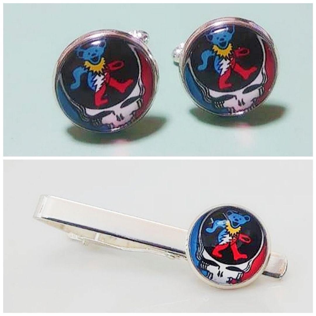 Grateful Dead Dead Bear Cufflinks Tweezers 09