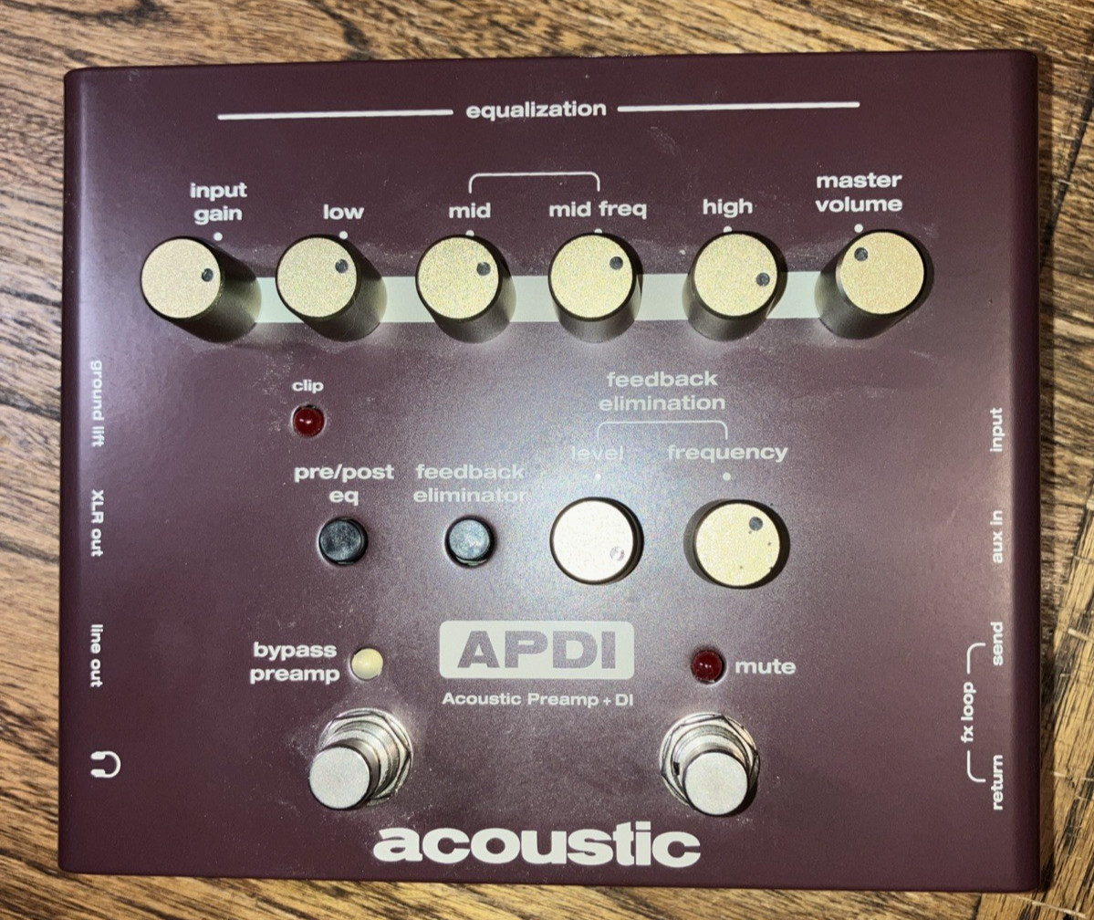 Acoustic A Series Acoustic Instrument Preamp and DI Pedal - TESTED - Free Ship!