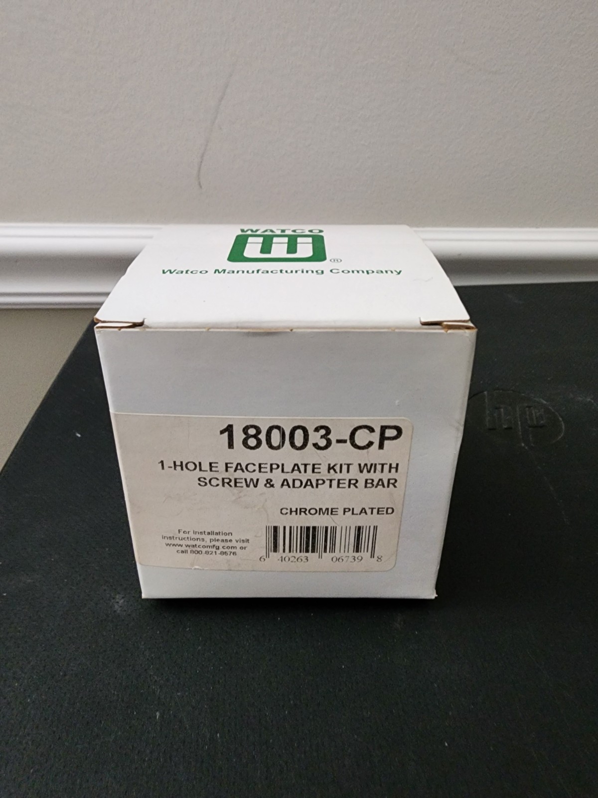 Watco® Tub 1-Hole Overflow Plate To Retrofit 1 Or 2 Hole Existing CP 18003-CP