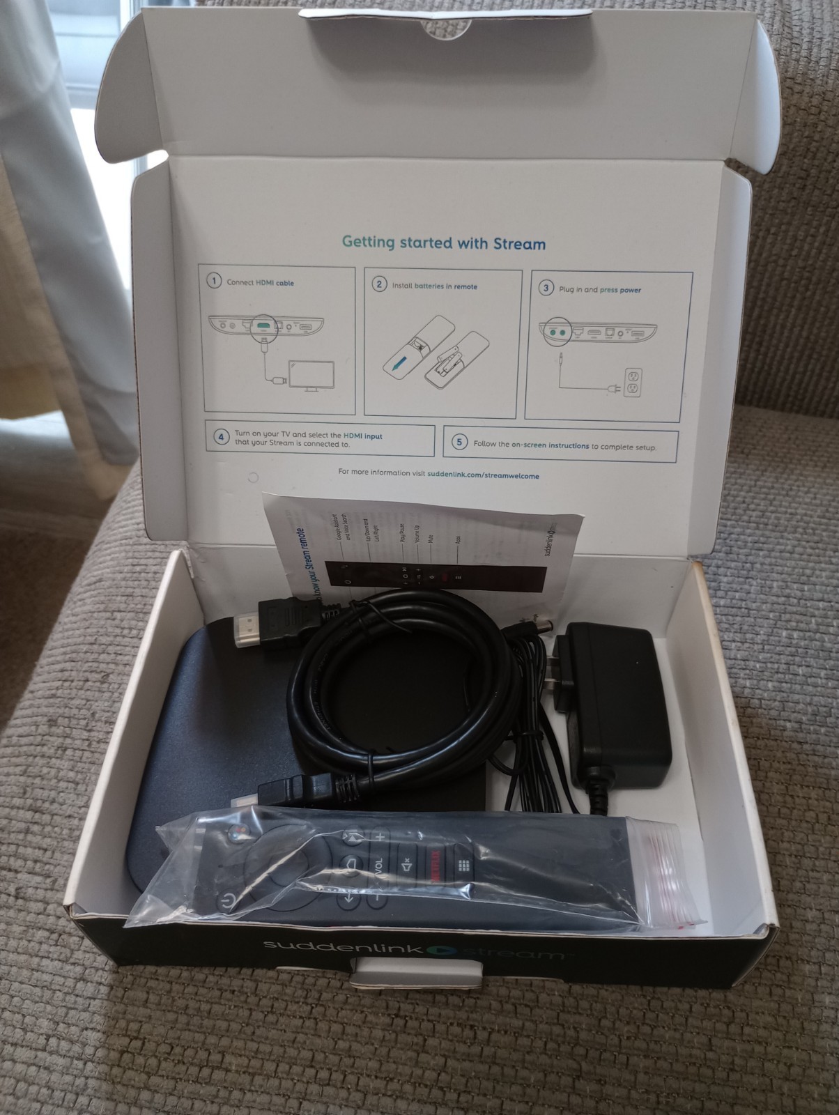 Suddenlink Stream Box 4k Live TV Streaming Altice DV8555/ open box