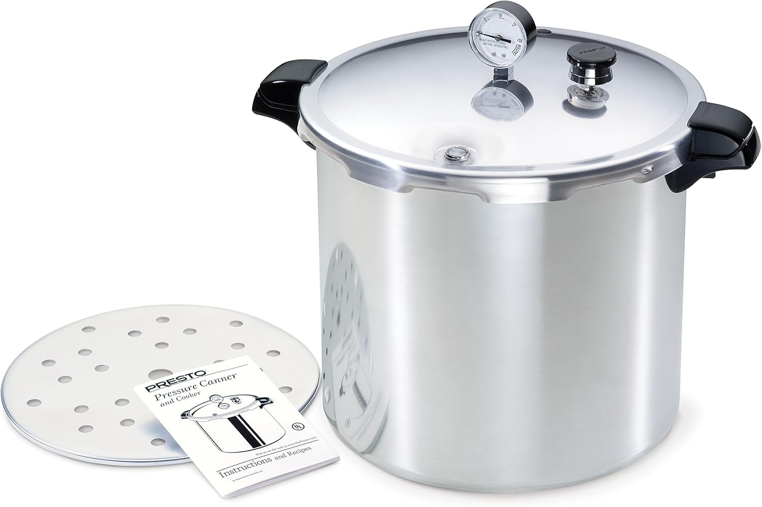 Pressure Canner and Cooker, 23 qt, Silver