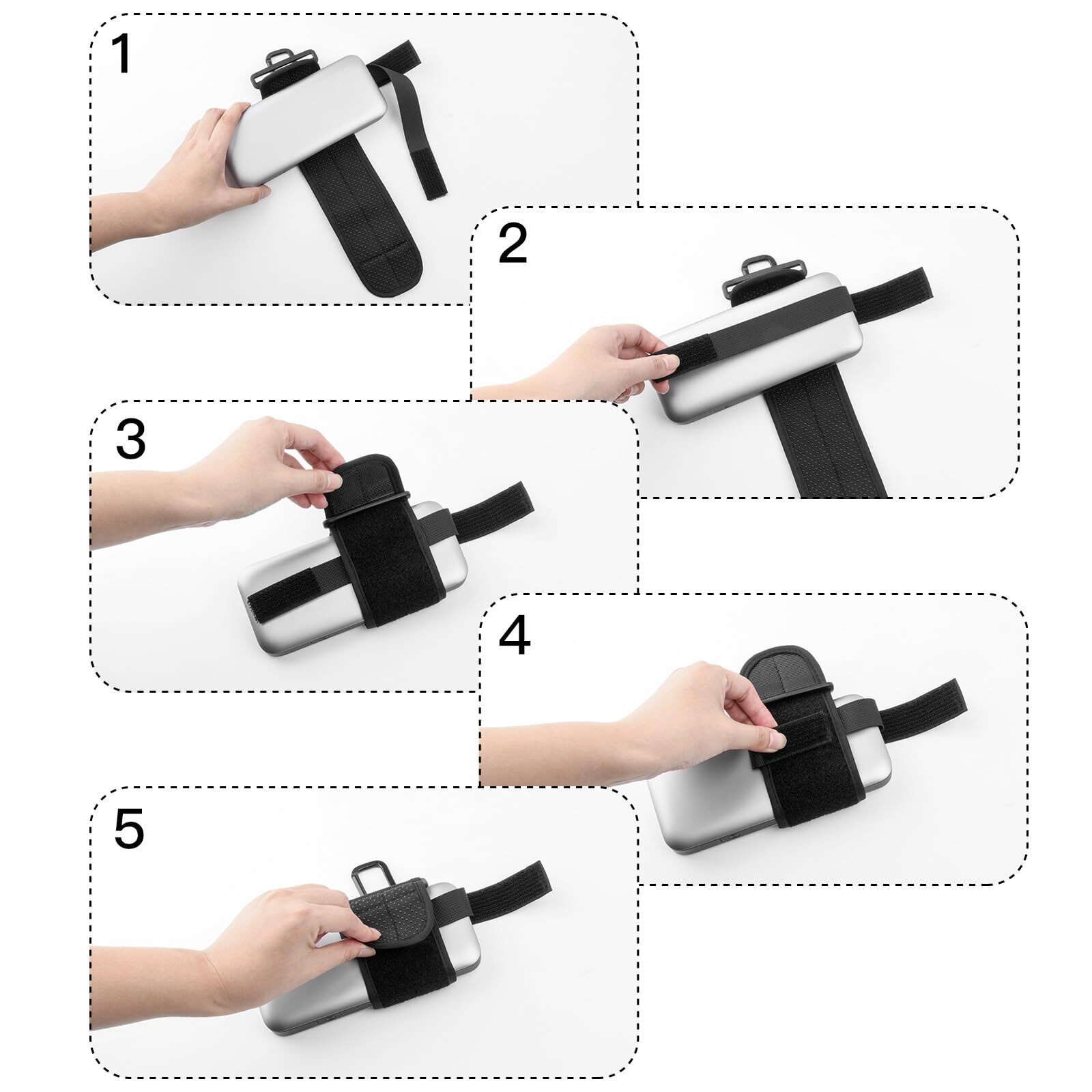 Universal Power Bank Holder Strap for Tripod Adjustable Carrier
