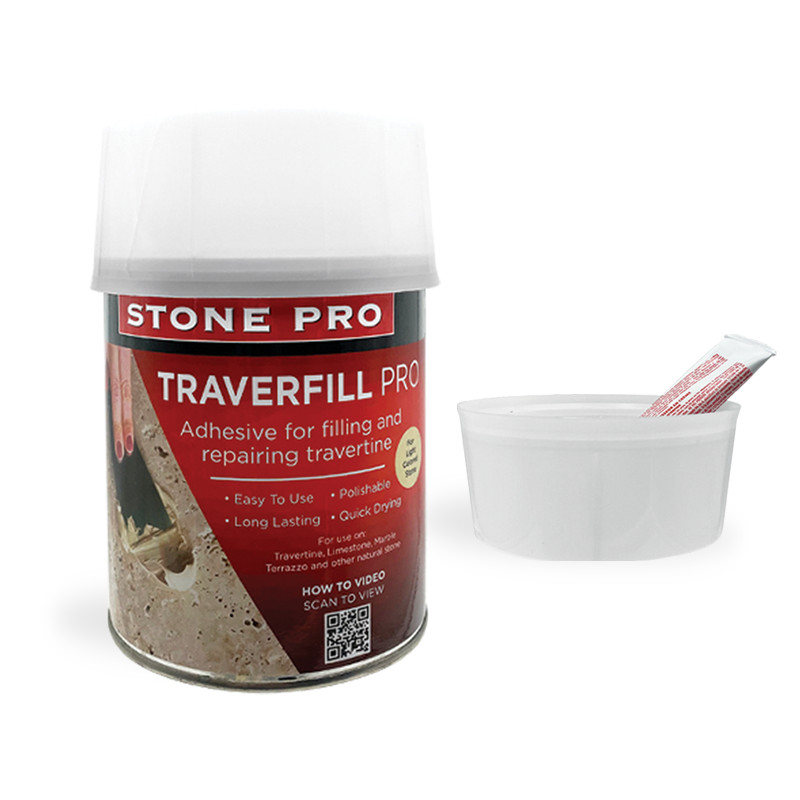 Stone Pro-Traverfill Pro Adhesive for Filling & Repairing Travertine & Limestone