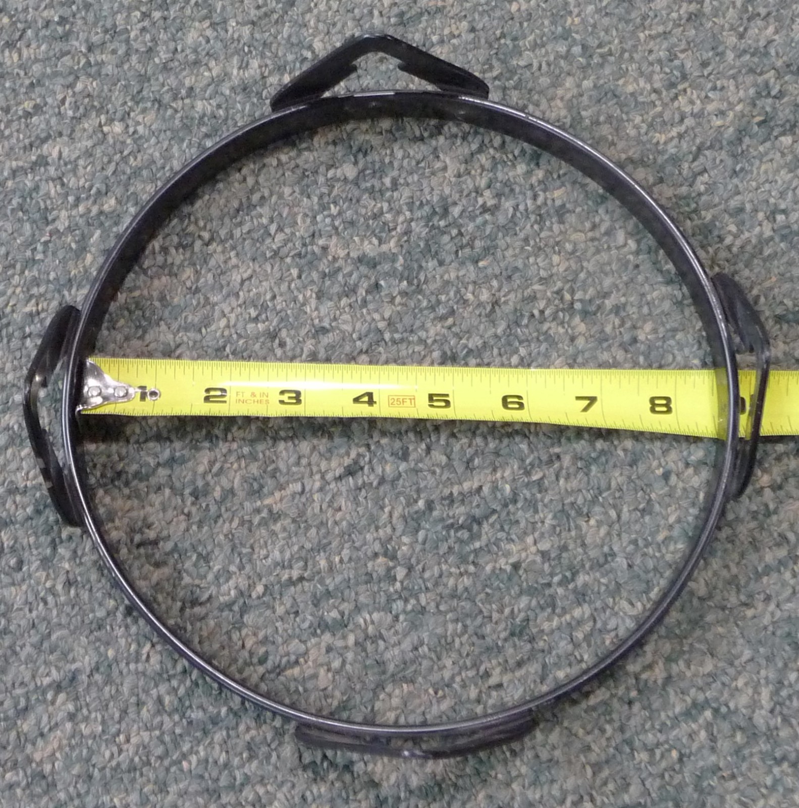 Bongo Rim Black Steel Inside Dimension 8 1/2"