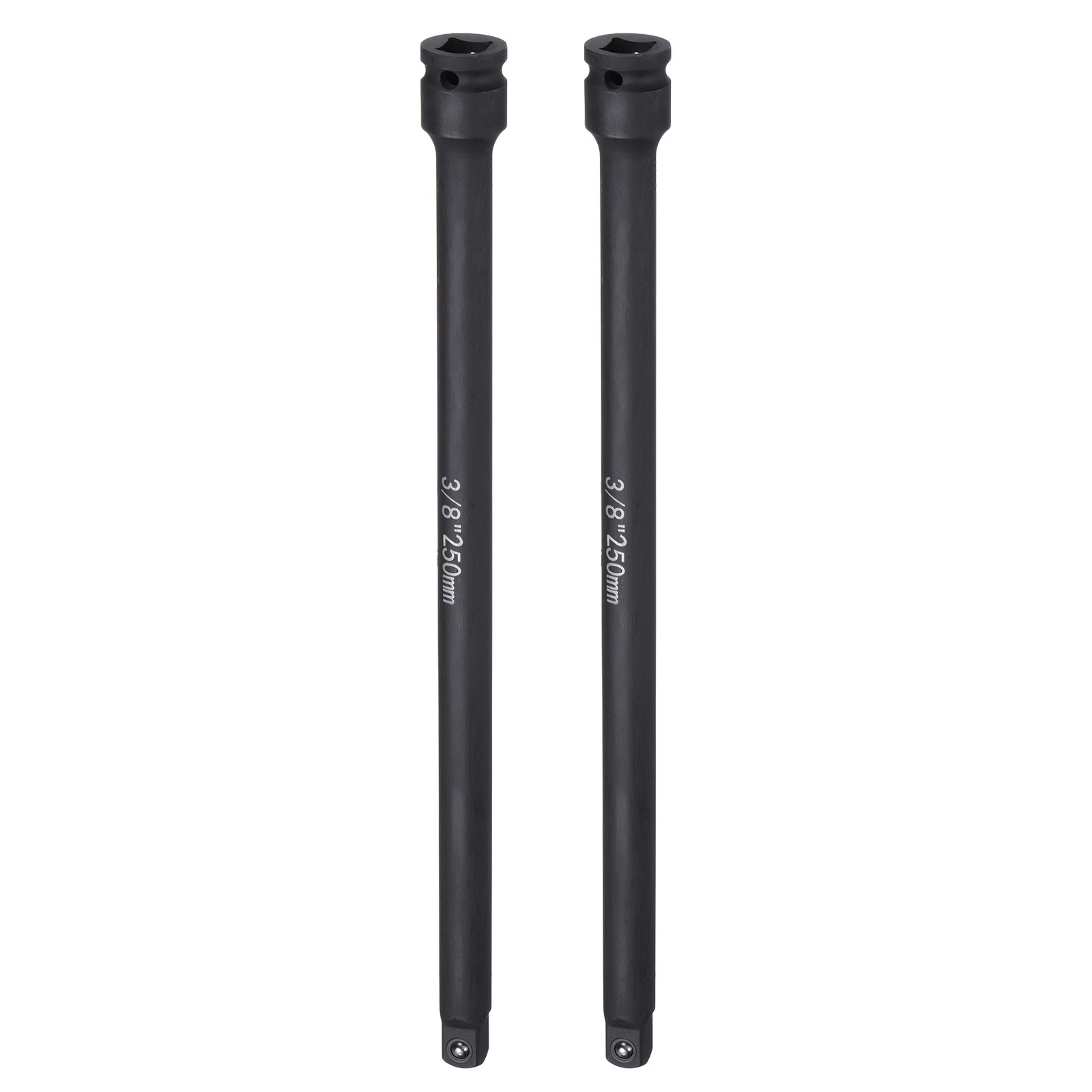 2pcs Impact Socket Extension Bar 3/8" Drive 10" Long Adapter Black