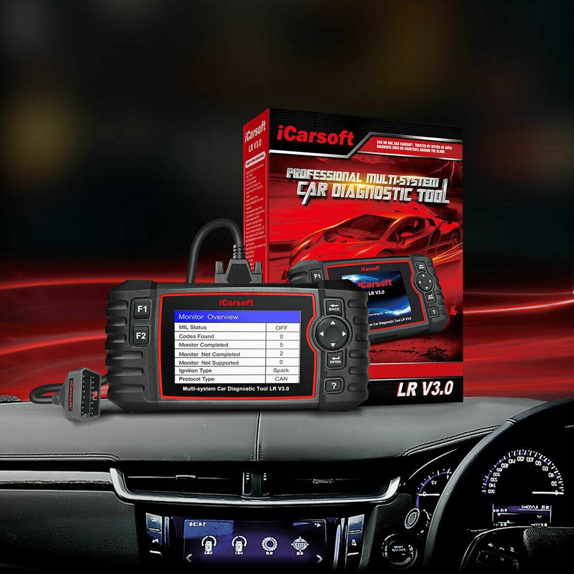 Range Rover L322 Diagnostic Scan Tool & Reset Fault Code Reader iCarsoft LR V3.0