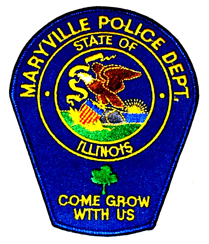 MARYVILLE – POLICE DEPT - ILLINOIS Sheriff Police Patch STATE SEAL FLYING EAGLE