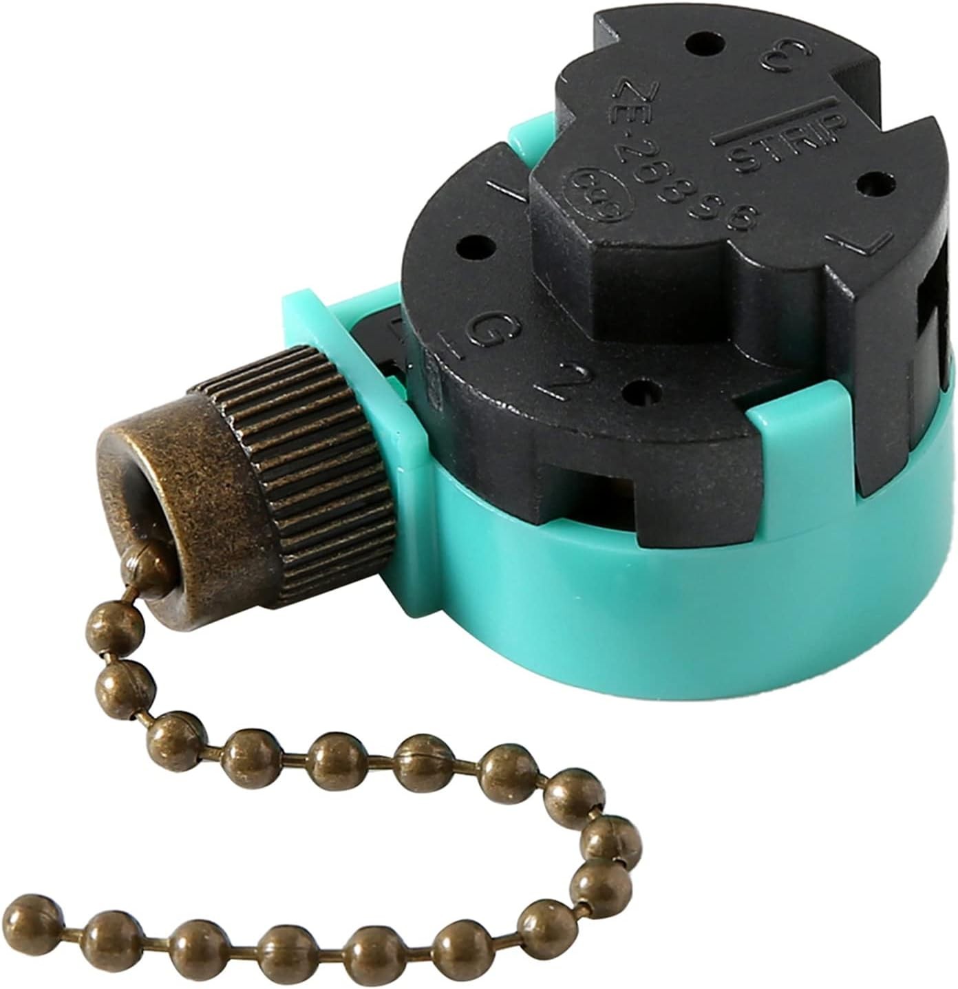 ZE-268S6 Ceiling Fan Switch, 3 Speed 4 Wire Bronze