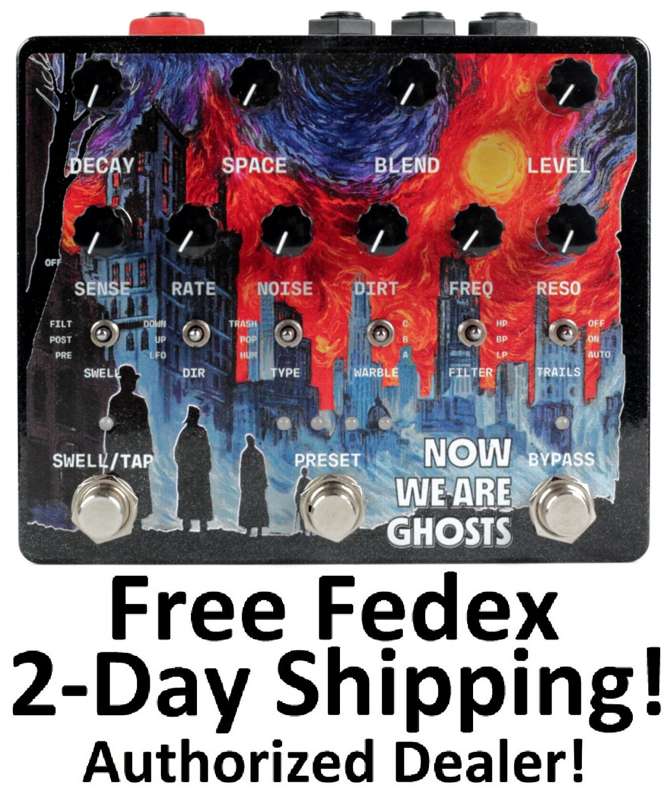 New Alexander Now We Are Ghosts Reverb Guitar Effects Pedal