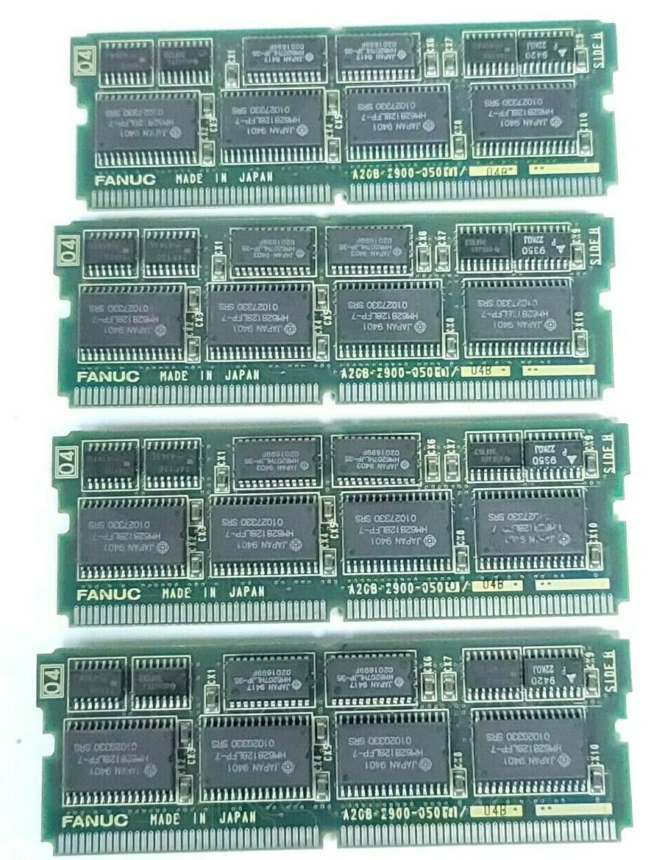 LOT OF 4 FANUC A20B-2900-0500/04B MEMORY MODULES A20B-2900-0500