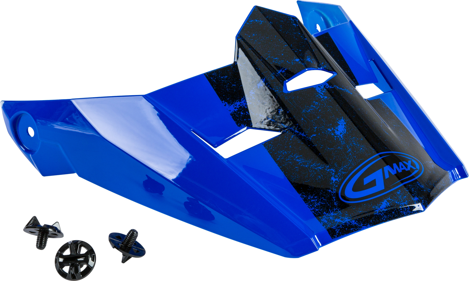 GMAX MX-46 Dominant Visor w/ Screws BLUE/BLACK/WHITE MD-2X G046900