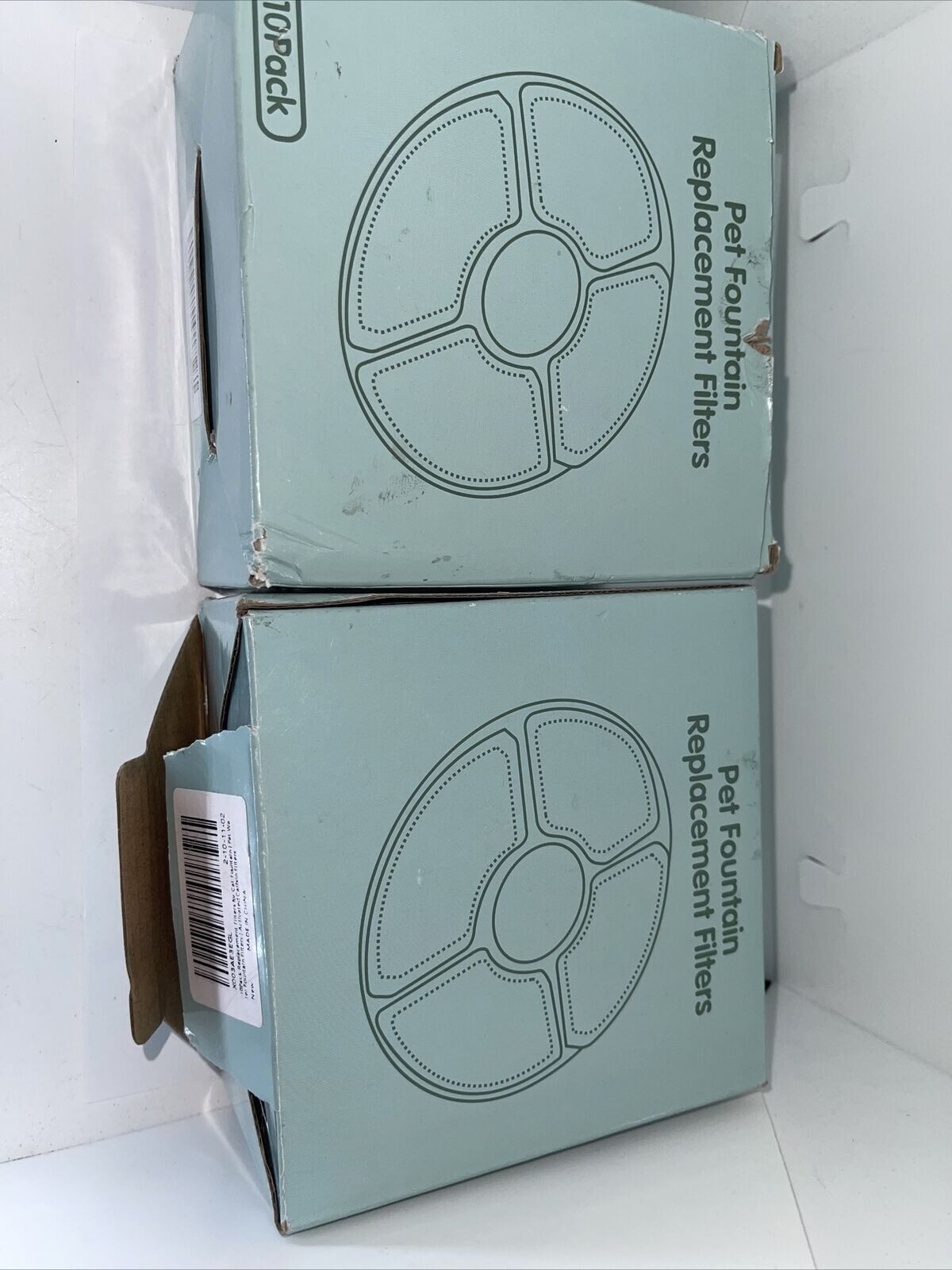 2 Noodoky 10-Pack Replacement Filters for Cat Water Fountain Pet Water Fountain