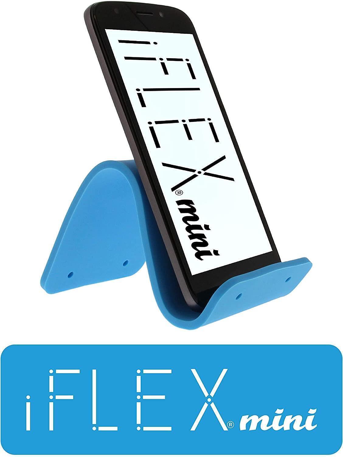 iFLEX Mini Silicone Cell Phone Holder Sky Blue Universal Non-Slip Waterproof