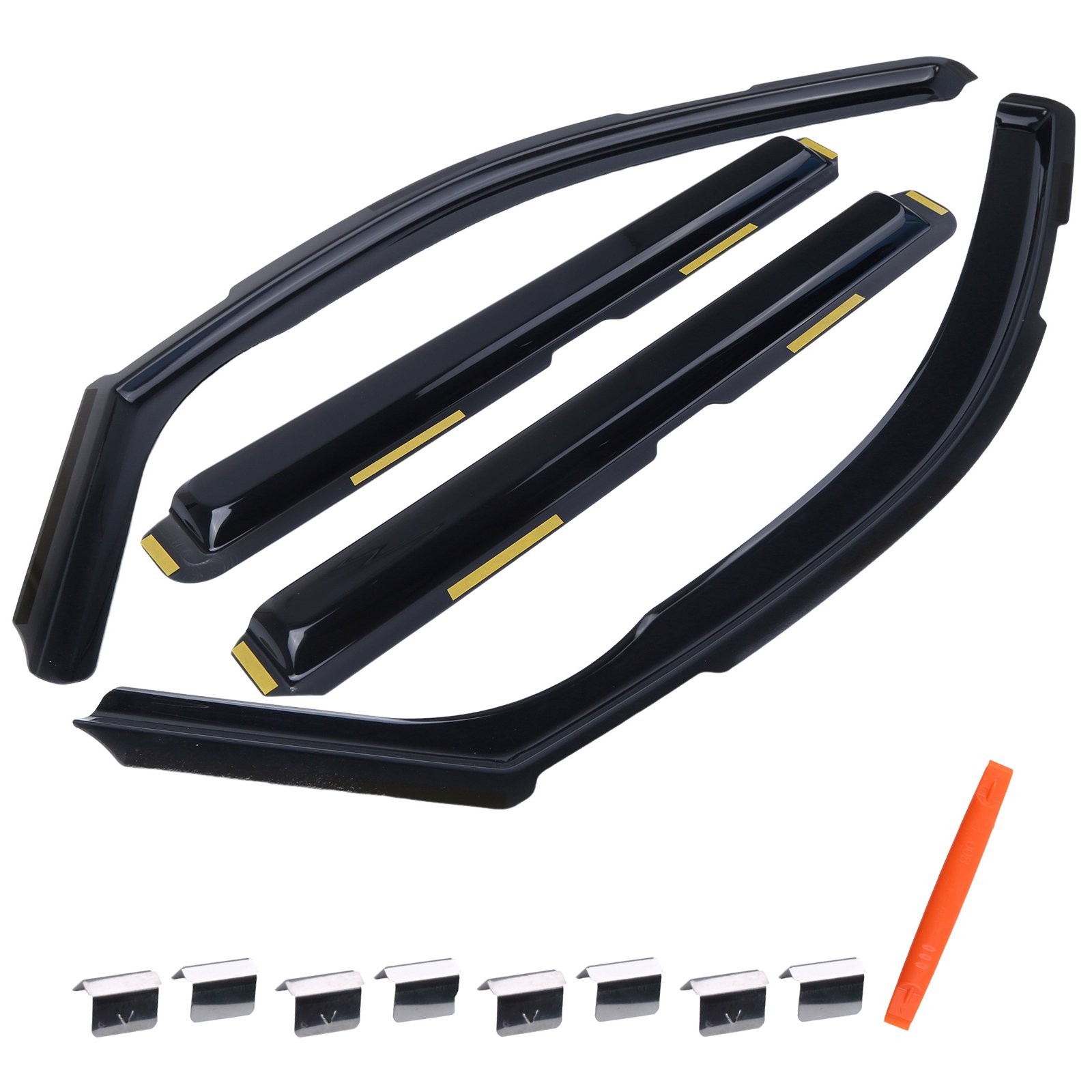 WINDOW VENT SUN VISORS RAIN GUARDS FOR 2015–20 CADILLAC ESCALADE WIND DEFLECTORS