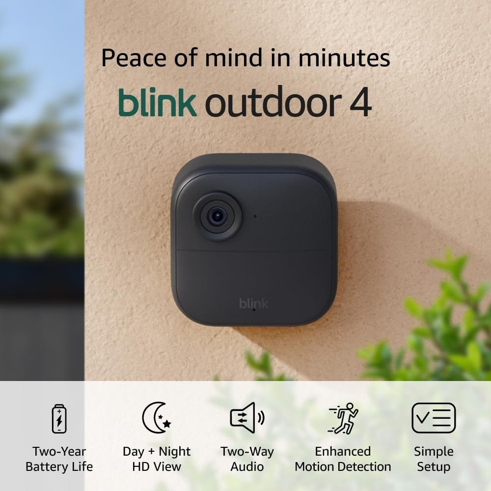 Blink Outdoor (4th Gen) Smart Security 5 Camera Wire Free W/ Sync Module Core