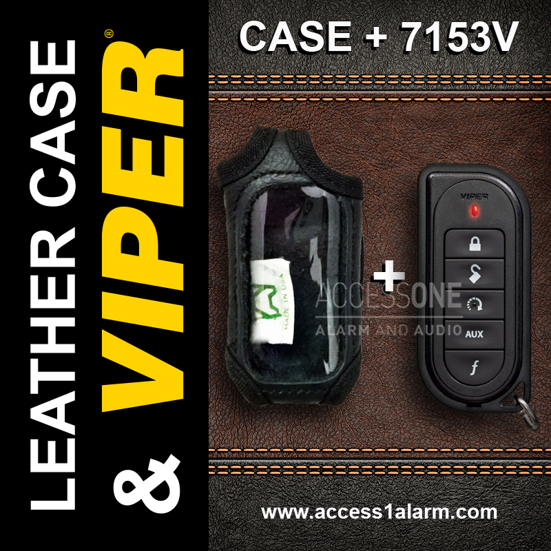 Viper 7153V 1-Way Remote Control WITH High Quality Leather Case For Viper 5204V