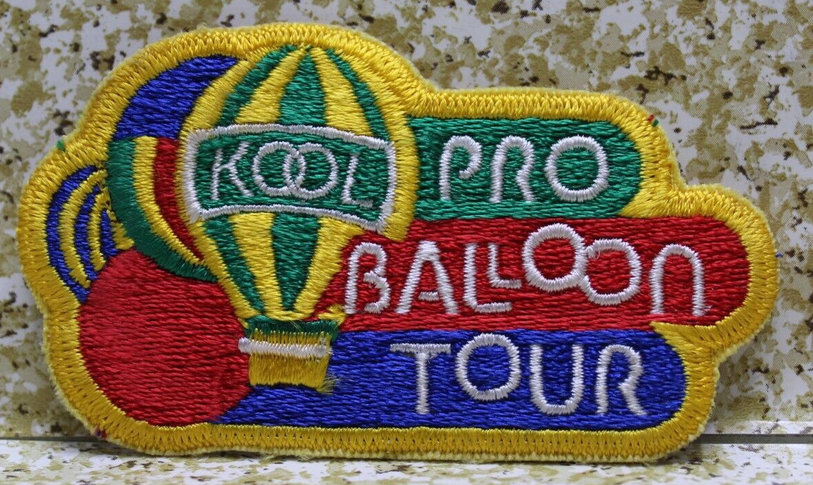 Vintage Kool Pro Balloon Tour Patch Sew On  3 3/8" X 2" New Old Stock