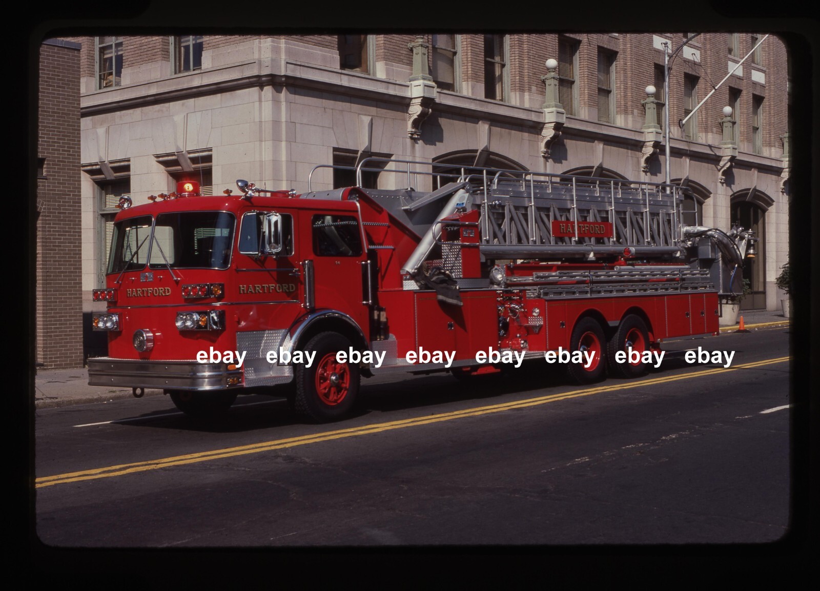 Hartford CT 1980 Sutphen 92' Aerial Tower Fire Apparatus Slide