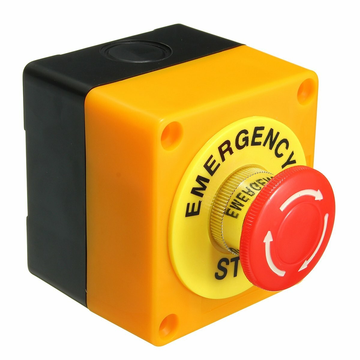 mxuteuk 22mm 2NC Red Mushroom Emergency Stop Push Button Switch Estop AC 660V