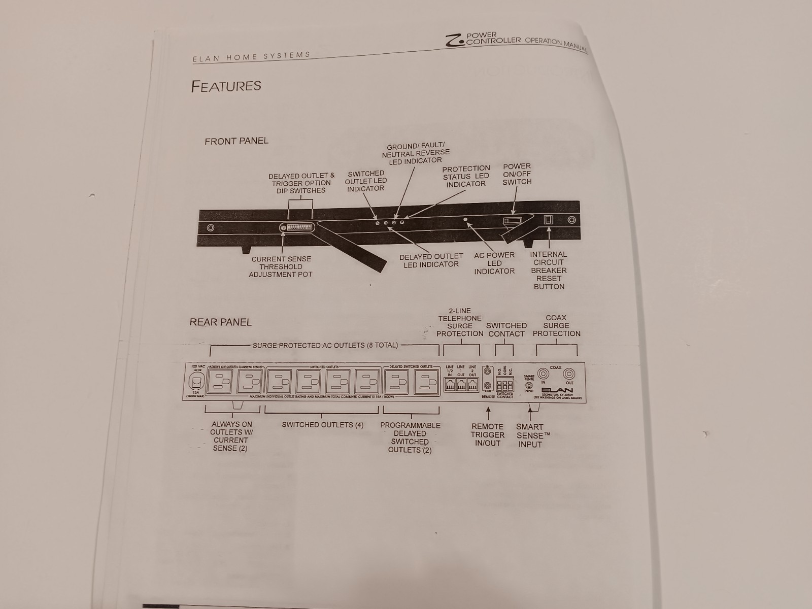 Elan Power Controller (Programmable Home Theater Power & Surge Component)
