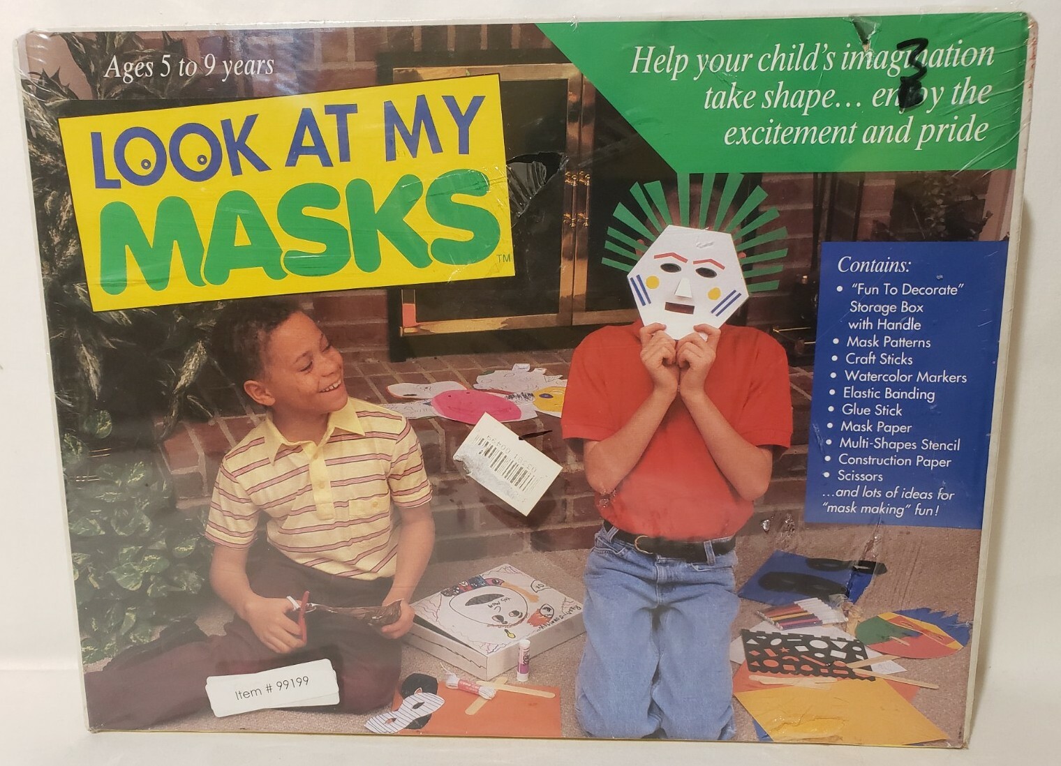 Imagiix "Look At My Masks" Craft Kit Kids Activity Mask Making Art Decorating