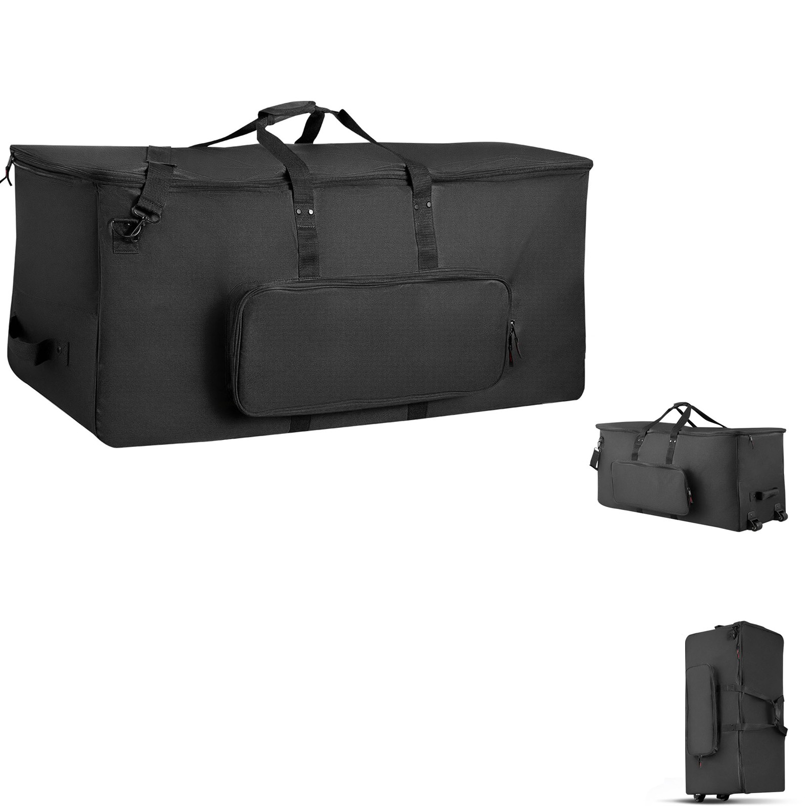 Uimoso Electronic Drum Kit Travel Bag with Wheels, 600D Padded Design