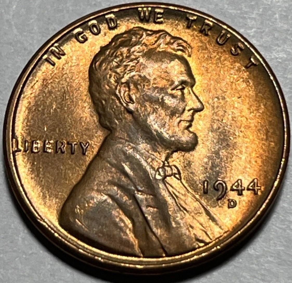 1944 D/D Wheat Penny Errors DDO Die Clash Uncirculated
