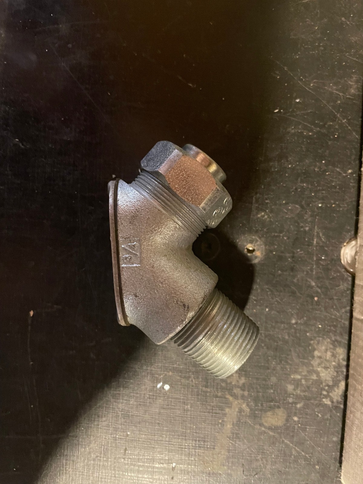 APPLETON STL-75 Flexible Conduit fitting with Pulling Elbow, Malleable Iron, New