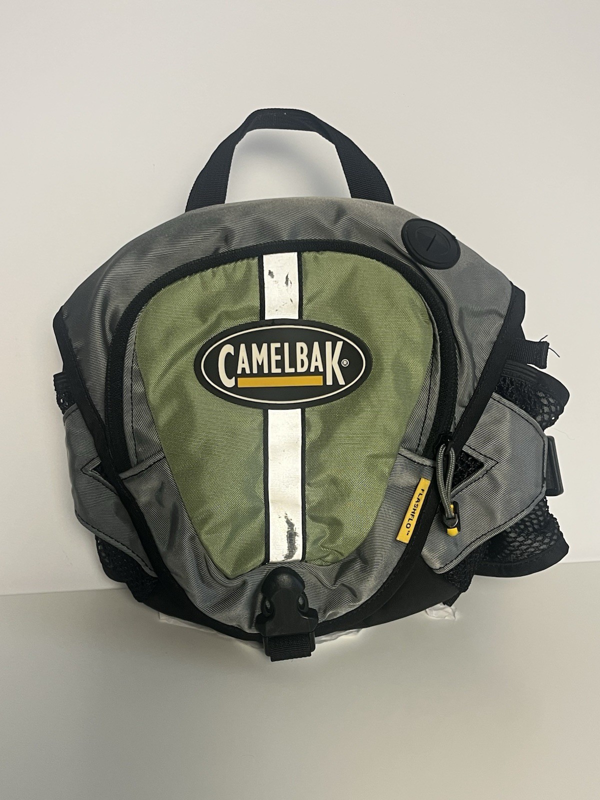 Camelbak Flashflo Hydration Waist Pack Green/Gray No Bladder Pockets Hiking Camp