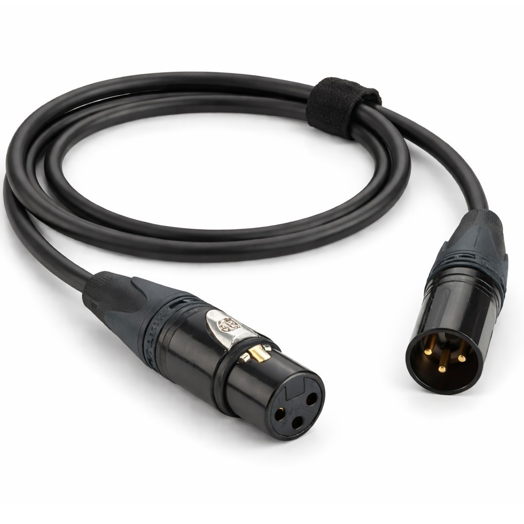 20ft XLR Mic Cable Mogami 2549 – Neutrik Gold 3 Pin Balanced Microphone Cable