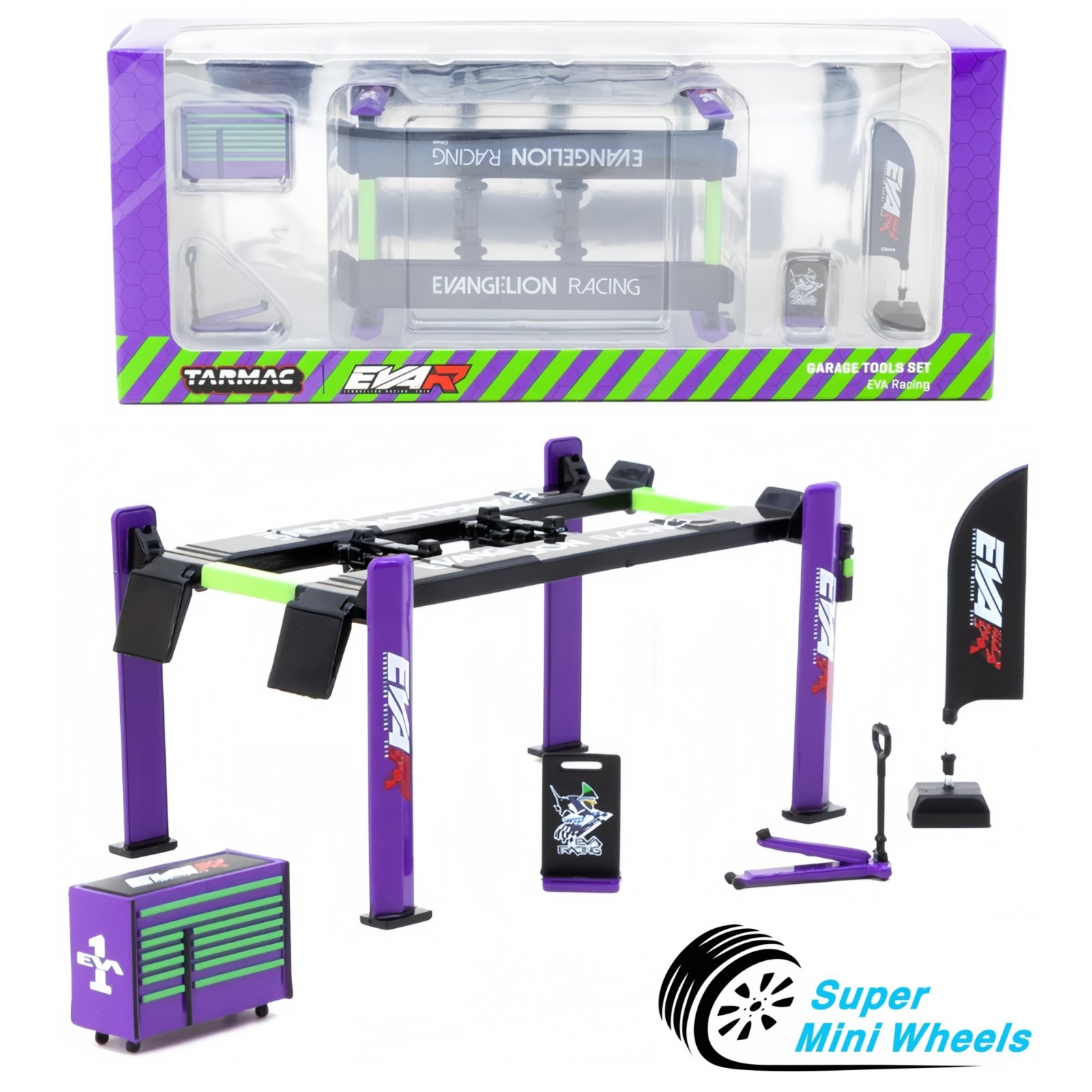 Tarmac Works 1:64 EVA Racing Garage Tools Set