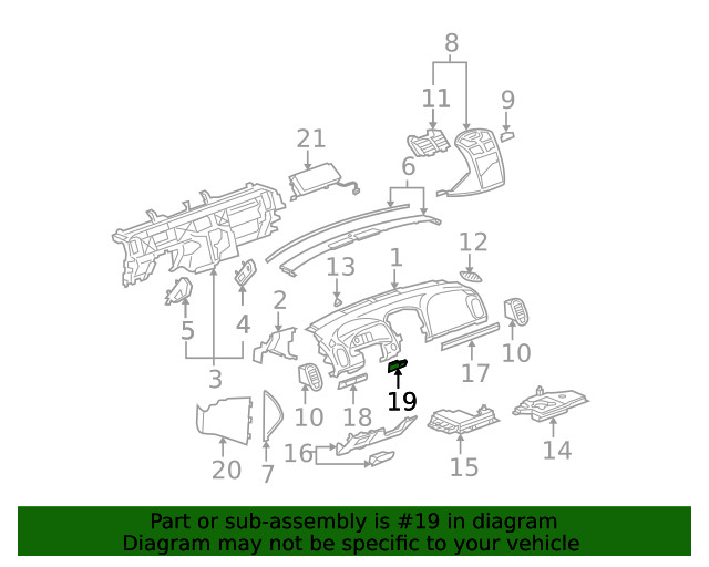 Genuine GM Trim Molding 22685183
