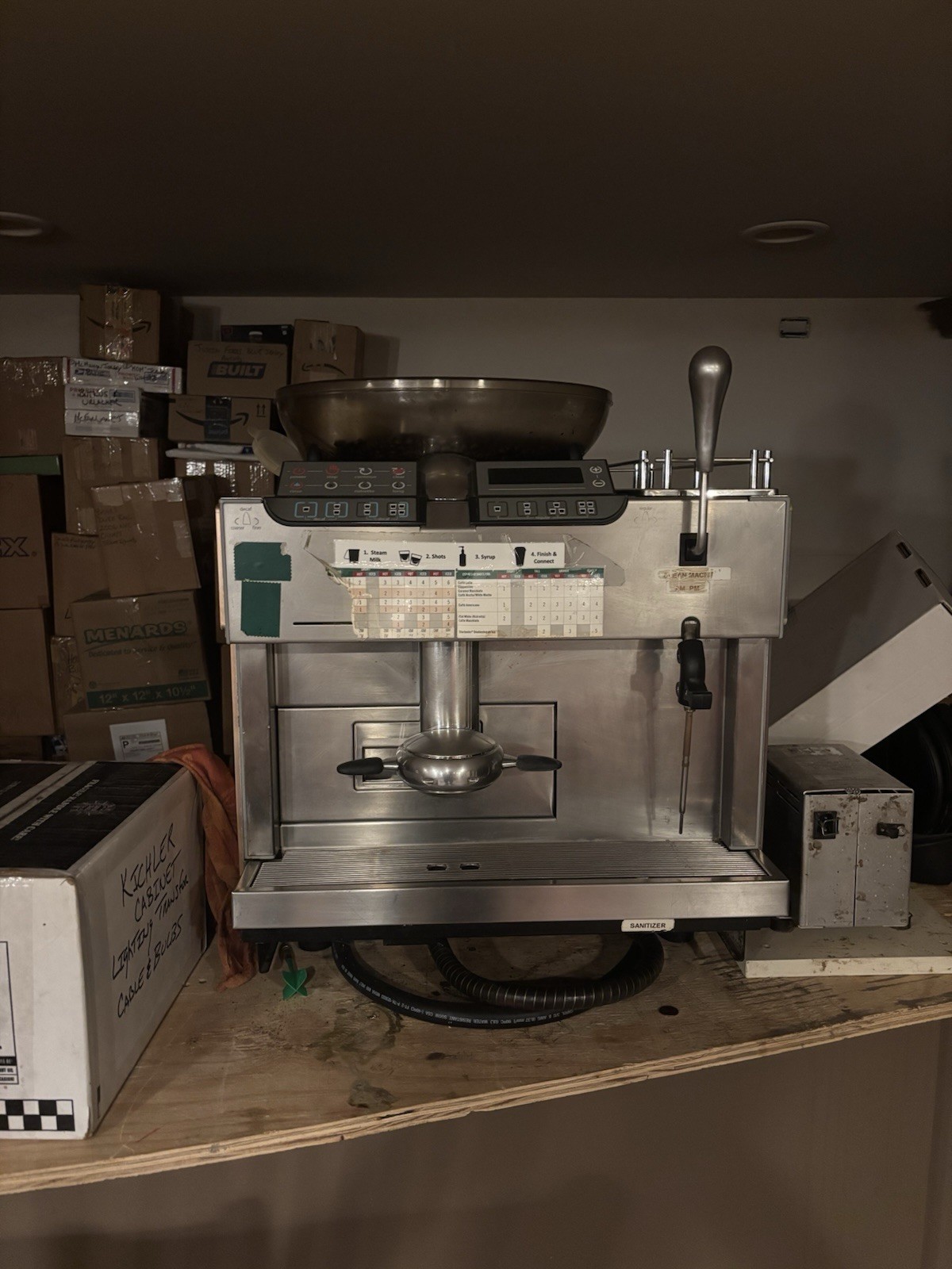 Thermoplan Automatic Commercial Espresso Machine Silver Hot Water Faucet