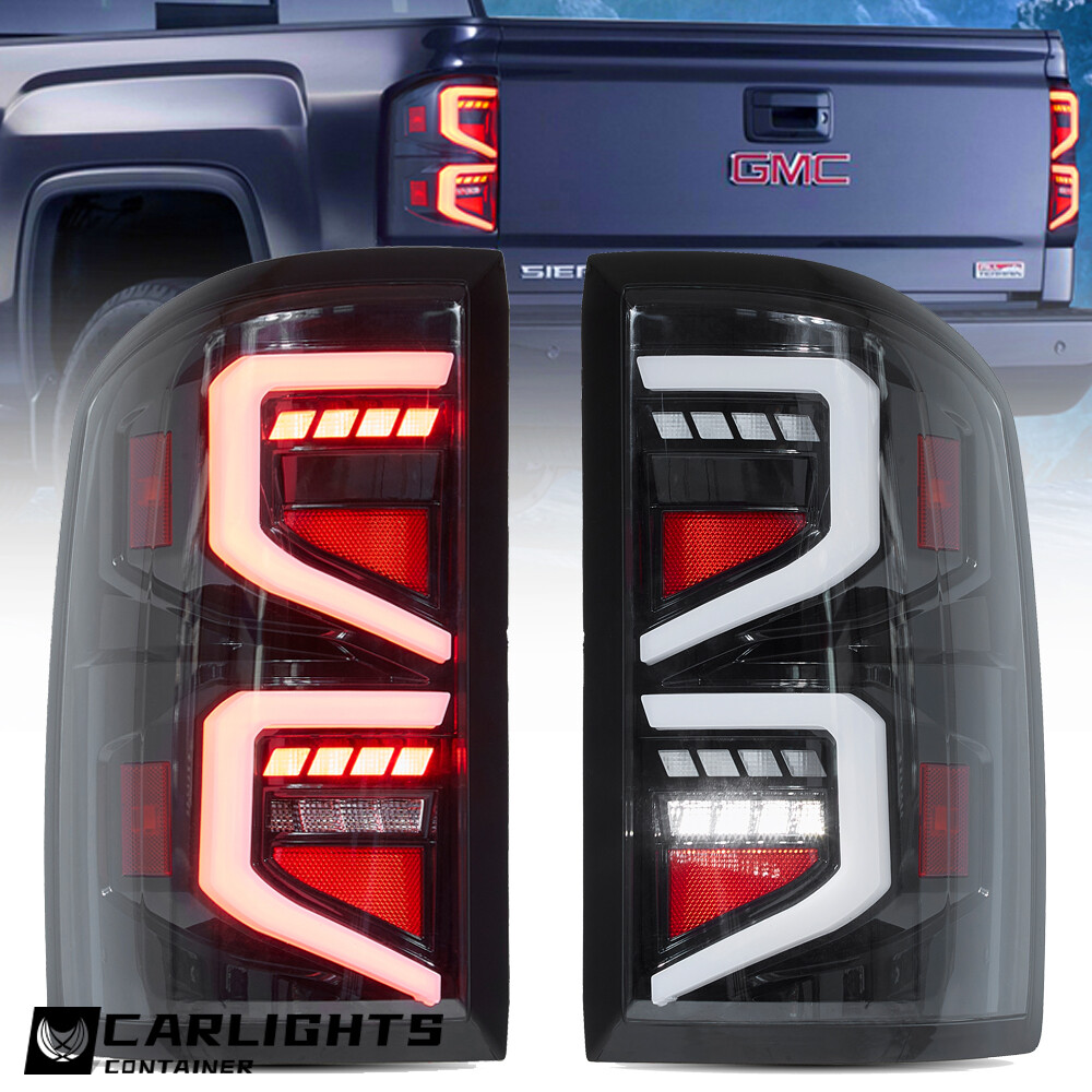 VLAND LED Tail Lights For 2014-18 GMC Sierra 1500 2500 3500 Rear Lamps w/Startup