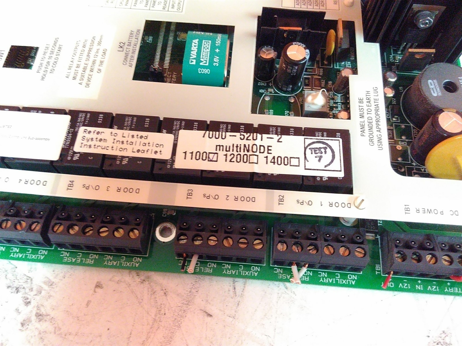 multiNODE 1100 7000-5201-2 Access Control Panel See Description for Parts