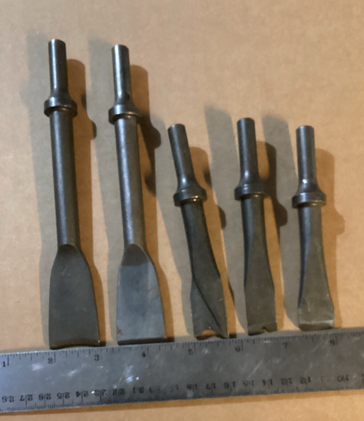 5 Piece Chisel Set For Rivet Gun