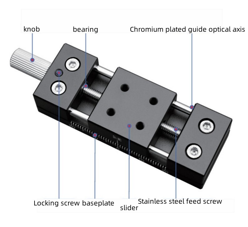 CNC X-axis Precision manual sliding table DX60-DB60 Linear guide rail module