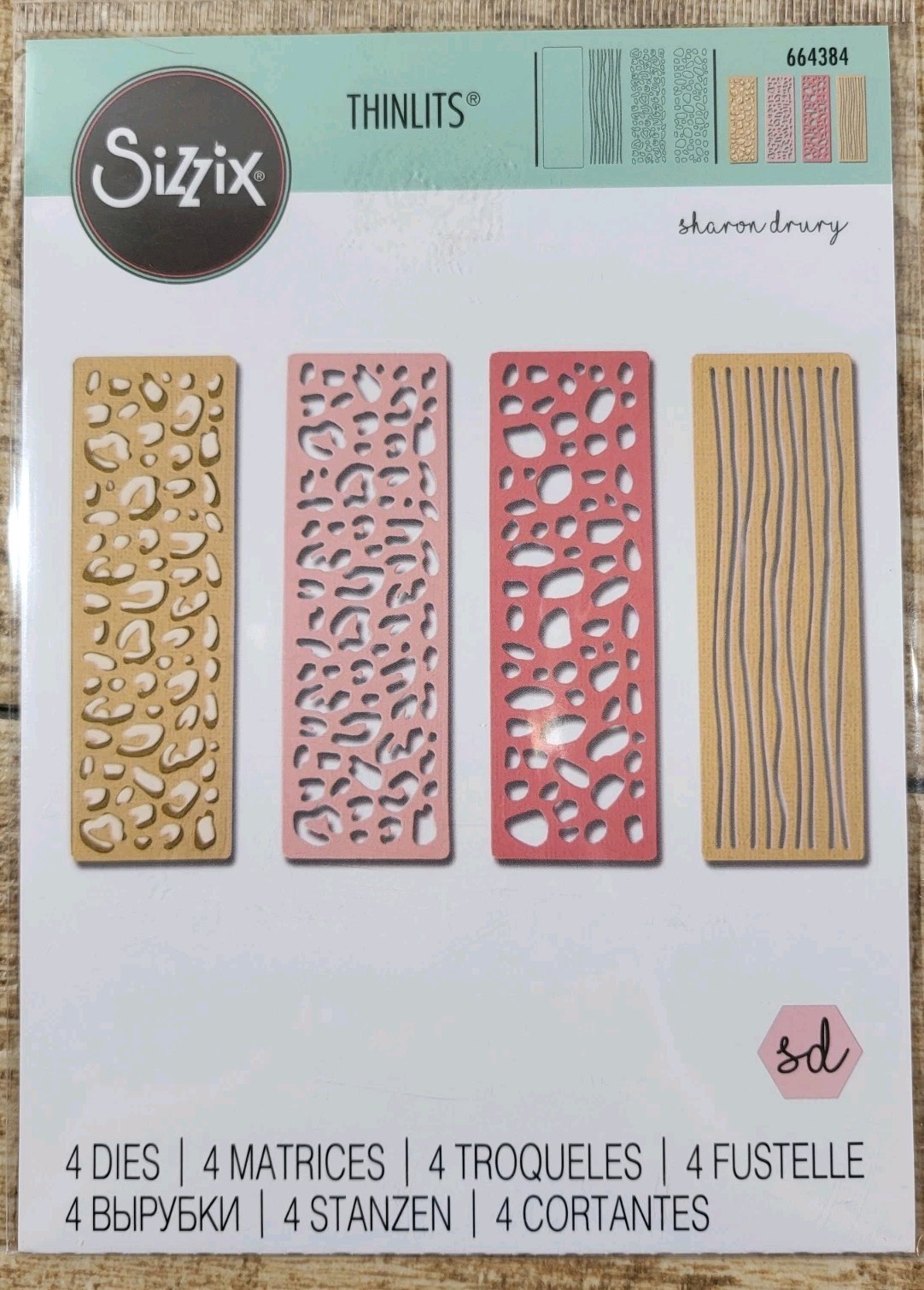 Sizzix Thinlits WILD THING Metal Dies By Sharon Drury #664384