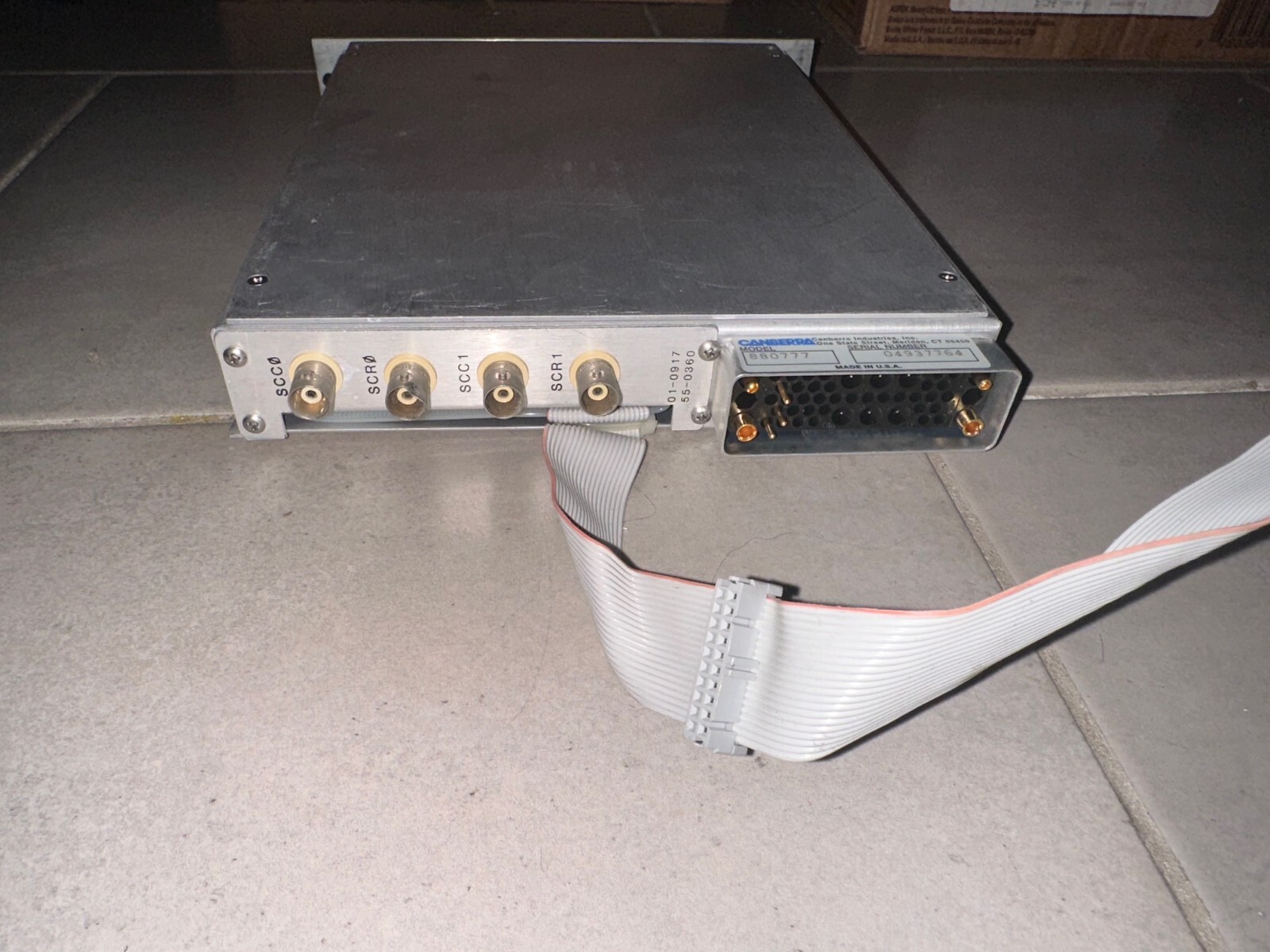 CANBERRA MODEL SERF ND554 RP1 REMOTE PARALLEL INTERFACE PLUG IN 880777