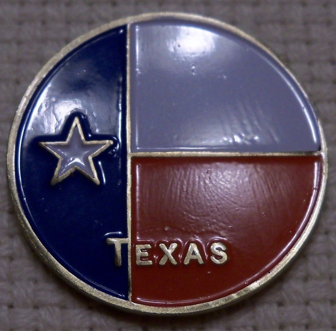 Texas Flag Golf Ball Marker New