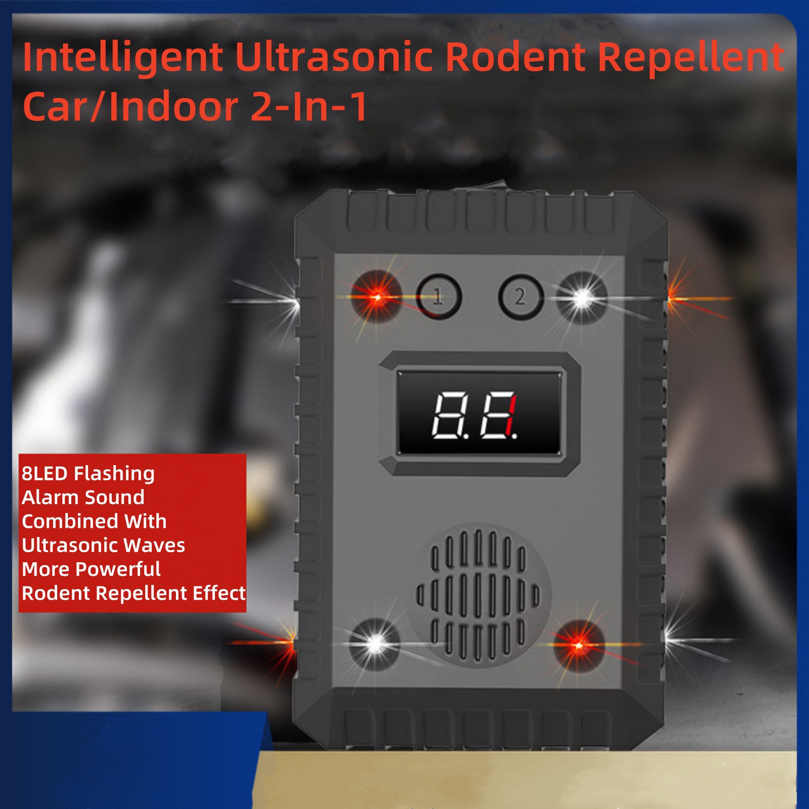12V Ultrasonic Mouse Repeller for Car Wire Engine Rat Rodent Deterrent