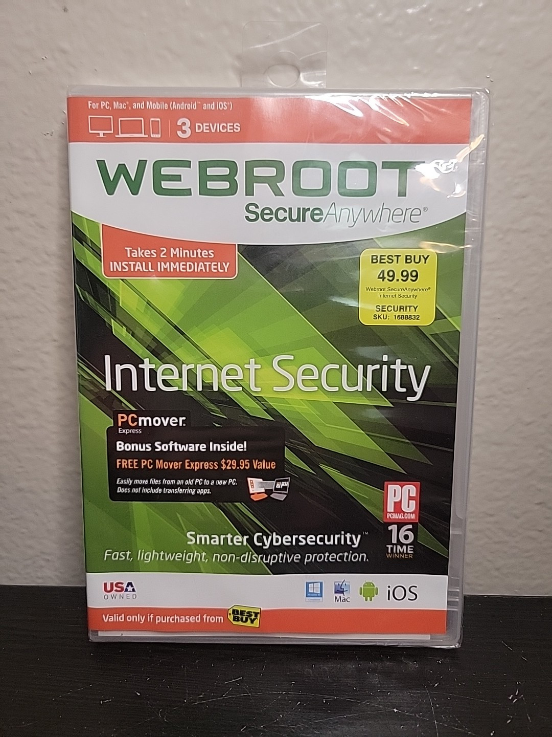 Webroot Secure Anywhere Internet Security New Sealed Free Shipping