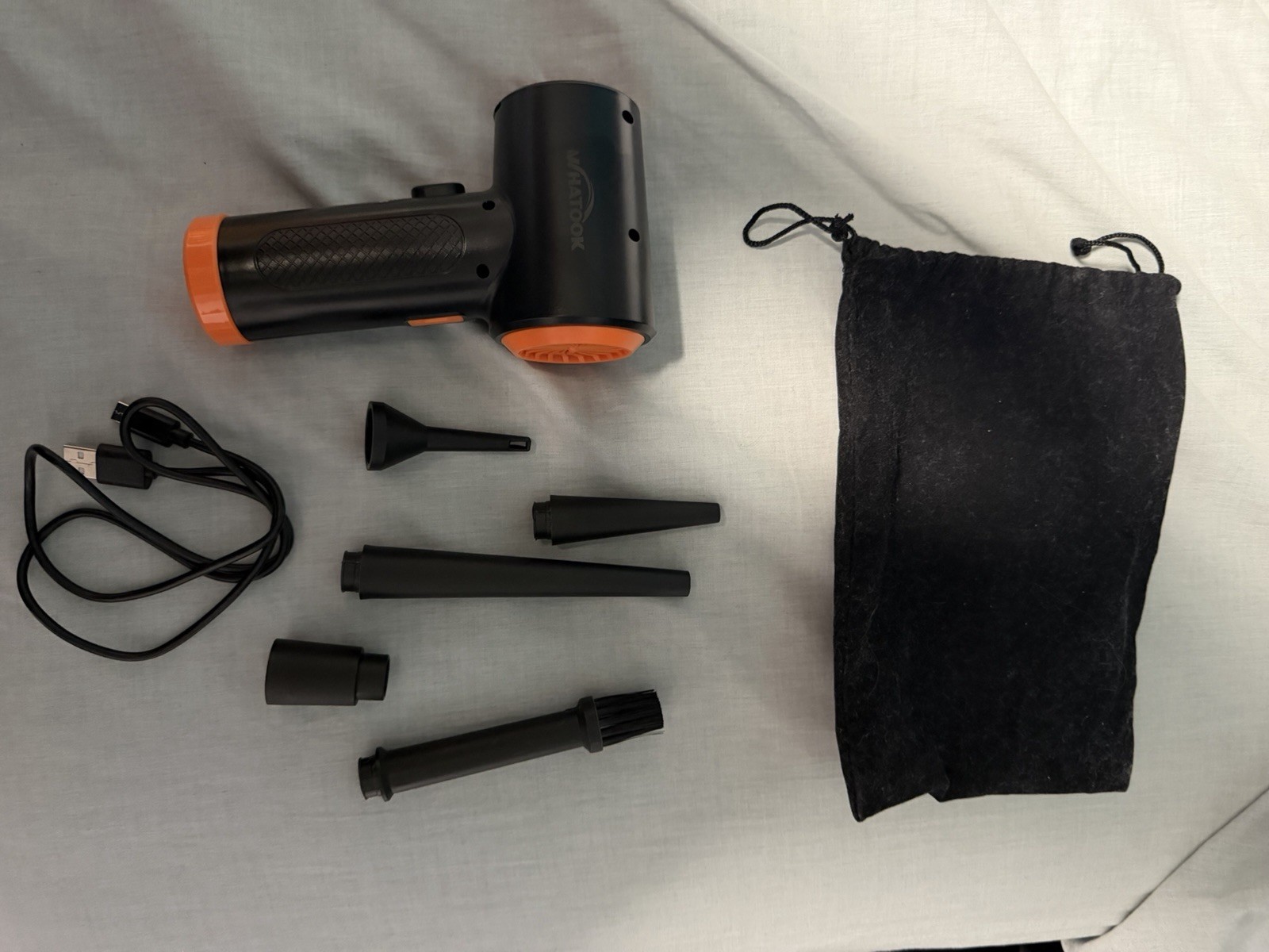 Whatook Electronic Air Duster Blower Rechargeable 6000mAh Battery With 3 Modes