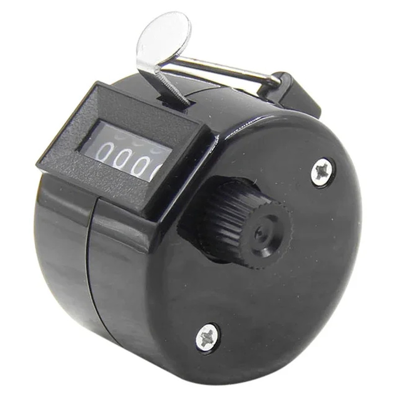 Handheld 4 Digital Tally Counter Mechanical Manual Palm Clicker Number Count Ass