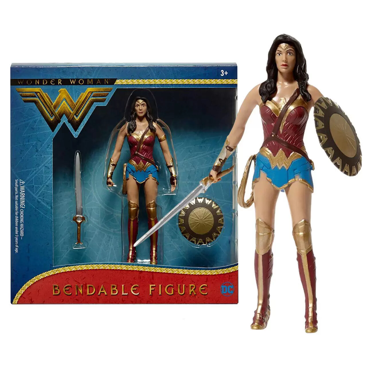 NJCroce - Warner Bros./DC Comics: Wonder Woman Bendable Figure, *NEW*